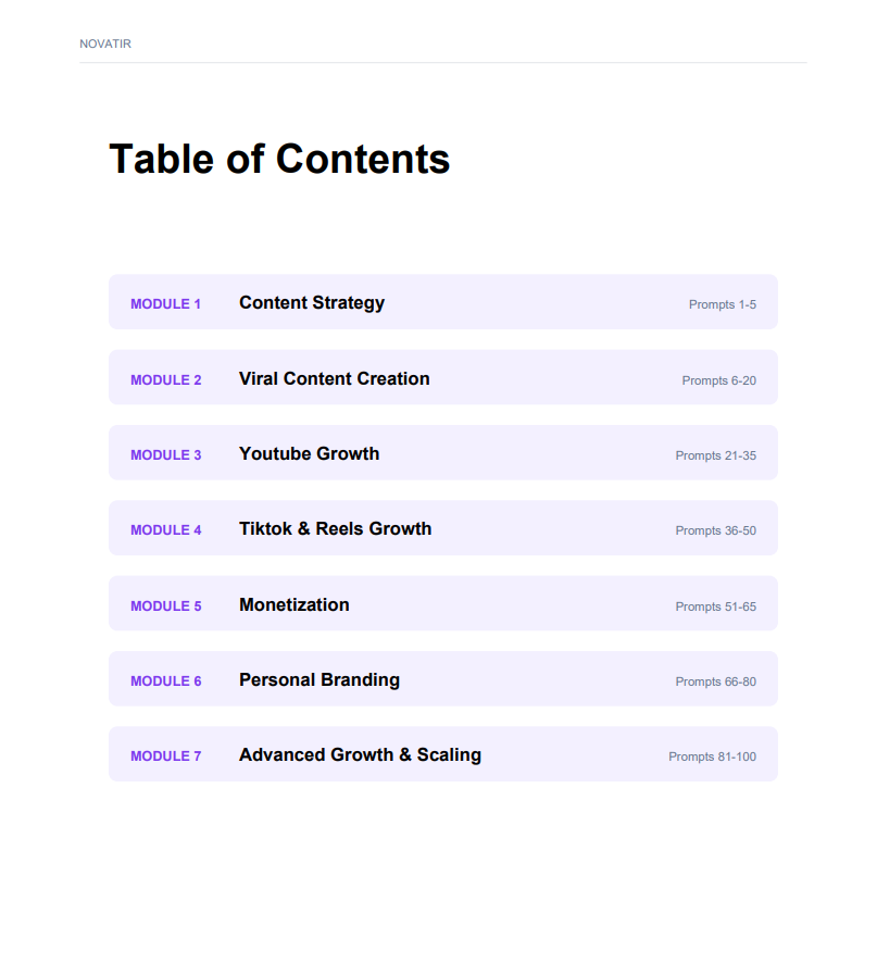 Content Creator Prompt Pack